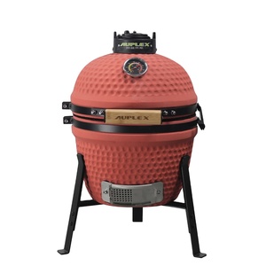 Barbecue Kamado en céramique brillante Auplex de 13 pouces, de qualité supérieure, avec finition émaillée, pour cuisson au charbon de bois, cuisine extérieure, <span class=keywords><strong>four</strong></span> pour une cuisine gastronomique - Product Image 1