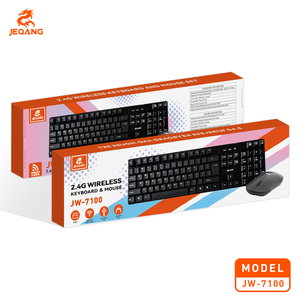 Combo de Teclado y Ratón Inalámbrico USB Jeqang <span class=keywords><strong>JW</strong></span>-7100, Sensor Óptico, Teclas Multimedia, Diseño Ergonómico para PC/Portátil, Idioma Árabe - Product Image 5