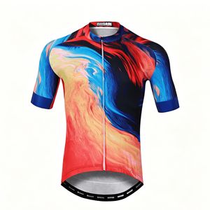 Race Fit Printed Summer <b>Cycling</b> Set Unisex Aero Cut Jersey Quick Dry Shock <b>Pad</b> <b>Shorts</b> Road Bike Competition Kit for Men Women - Product Image 3