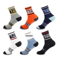 Chaussettes de cyclisme athlétiques en nylon respirant et antidérapant SUNGNAN avec logo personnalisé, tricotées, ODM, pour hommes et femmes, pour le vélo en plein air