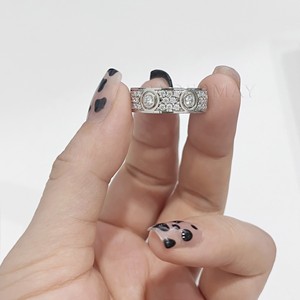 S925 Sterling Silver Starry Sky Ring 6mm Wide Micro Set Round Geometric Unisex Everyday Wear Jewelry - Product Image 1