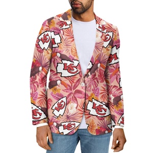 Abrigo de cuello de manga larga con botón Dropshipping ropa chaquetas <span class=keywords><strong>traje</strong></span> <span class=keywords><strong>informal</strong></span> personalizado para <span class=keywords><strong>hombre</strong></span> Blazer transpirable deporte prendas de vestir exteriores - Product Image 2