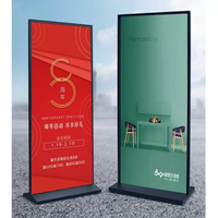Kiosco Portátil con Pantalla Táctil de 98 Pulgadas, con Sistema Operativo Android y Táctil Infrarrojo, para Publicidad Digital en Ascensores y Metro