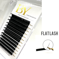 Extensions de cils individuels en faux vison, forme ellipse, plates 0.15, classiques, pour vente en gros et OEM