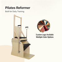 Chaise d'entraînement Pilates 2-en-1 MJD en bois, modèle Wunda Chair Ladder Barrel, équipement professionnel, dispositif d'entraînement écologique et sain