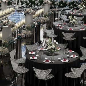 <span class=keywords><strong>2025</strong></span> makan mewah warna bening, kursi perlengkapan pernikahan akrilik sewa - Product Image 1