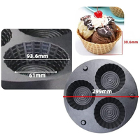 Kolice Nouvelle Machine à Gaufres Belges Antiadhésive avec Poignée Froide au Toucher, 3 Bols de Formes Différentes, en Fer, Haute Puissance 1600W, 110/220V, 0-5 Minutes