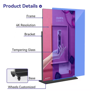 Pantalla Completa de 75 ", 85 ", 98 ", FHD 1080p, Reproductor de Publicidad LCD, Señalización Digital Vertical con Soporte de Pie para Uso Doméstico en Interiores - Product Image 6