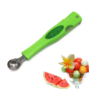 Đa Chức Năng Trái Cây Công Cụ Dưa Hấu Cube Cắt 3 Trong 1 Dưa Baller Scoop Đào Bóng Muỗng Salad Scoop Cho Trái Cây Ice Cream