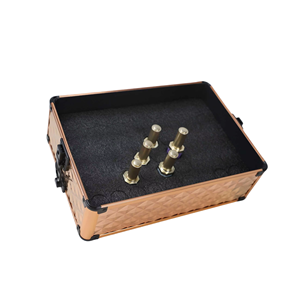 กระเป๋าเครื่องสำอาง<span class=keywords><strong>4</strong></span>อิน1แบบมีล้อลากสีโรสโกลด์พร้อม<span class=keywords><strong>ล้อ</strong></span>ถอดออกได้สำหรับช่างทำเล็บกล่องรถไฟเดินทาง - Product Image 6