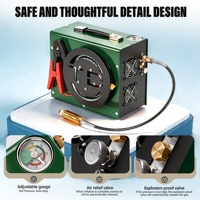 Compresseur d'air PCP TUDIVING CE à conception de bobine haute pression 220V avec arrêt automatique 4500psi 30mpa 300bar pour paintball extérieur et plongée sous-marine