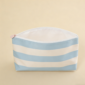 Bolsa de Maquillaje de PVC Brillante Impermeable con Rayas, Ligera y Reutilizable para Mujer, Venta al Por Mayor - Product Image 2