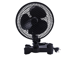 Portable 8 pouces Clip ventilateur forte pince poignée Rotation à 120 degrés réglage à deux vitesses Durable PE intérieur plantation tentes petite taille - Product Image 2