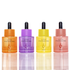 Flacons compte-gouttes en verre liquide à épaulement plat personnalisé 30 ml sérum <span class=keywords><strong>teinture</strong></span> 30 ml flacon cosmétique pour emballage de sérum d'huile essentielle - Product Image 5