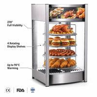 Vitrines d'aliments chauds Vitrine Réchauffeur de chauffage Réchauffeur de poulet frit Réchauffeur d'affichage de pizza