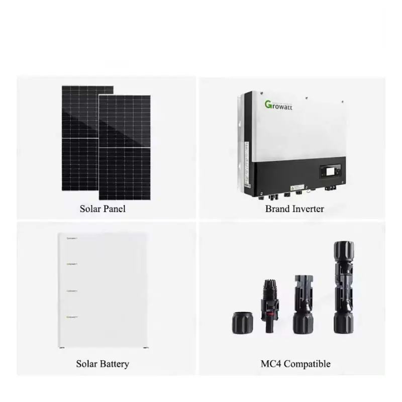 完全なセットの太陽エネルギーシステム5000wハイブリッドソーラーシステム3KW 5KW 6kw4KW家庭用太陽光発電システム