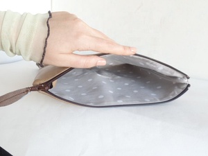 Bolso de cuero de las mujeres con cremallera embrague, bolso de todos los días Casual AYI-0024 - Product Image 4