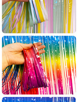Rideau de fond pour fêtes d'anniversaire d'adultes, couleur personnalisée, rideaux à pampilles métallisés scintillants, Halloween Noël