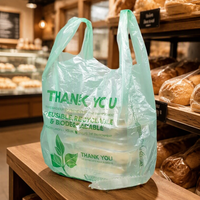 Sacs en plastique HDPE pour T-shirts, emballés en vrac, avec logo personnalisé, pour les épiceries, les supermarchés, la vente au détail et les achats
