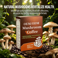Café aux champignons mélangés 7 en 1 Marque Blanche : Crinière de lion, Chaga, Reishi, Cordyceps, Maitake, Queue de dinde, Shiitake pour l'énergie