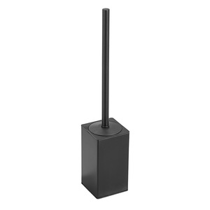 AUSWIND <span class=keywords><strong>Porte</strong></span>-<span class=keywords><strong>brosse</strong></span> de toilette classique européen <span class=keywords><strong>noir</strong></span>, base en acier inoxydable 304, montage mural, design ergonomique en plastique, salle de bain - Product Image 1