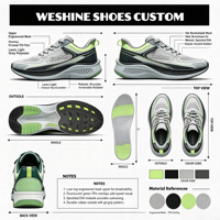 Chaussures de course sur route en maille jacquard à lacets pour hommes, baskets de marche antidérapantes avec logo personnalisé, chaussures de sport toutes saisons