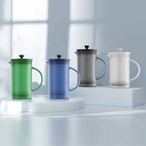 Colorido prensa francesa doble <span class=keywords><strong>vaso</strong></span> 1000ml portátil francés prensa café - Product Image 1
