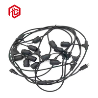 E26 E27 Support de lampe Cordon noir Réglable Suspension Suspension DIY Plafond Araignée Pendentif