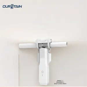 CURRTAIN Battery Powered Smart Automatic Curtain Rod Motor Bluetooth ZM86EL Smart Electric Curtain Robot Opener
