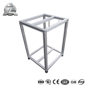 Easy Assembly Silver Anodized Light Weight t Slot Precut <strong>Industrial</strong> <strong>Aluminum</strong> <strong>Profile</strong> - Product Image 4