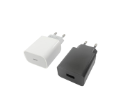 Chargeur mural USB-C/USB-A 20W avec câble, prise EU, haute qualité, certifié CE, garantie 2 ans, vente en gros usine
