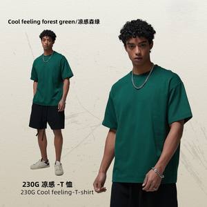 2025 primavera/estate nuova t-shirt sportiva 230G ad asciugatura rapida da uomo a manica corta ampia con ago stretto e freddo t-shirt di alta qualità - Product Image 5