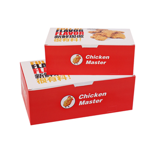 Tùy chỉnh Cánh gà chiên khoai tây chiên Hộp bao bì tùy chỉnh thức ăn nhanh bao bì Takeaway thực phẩm Burger Hộp bao bì - Product Image 2