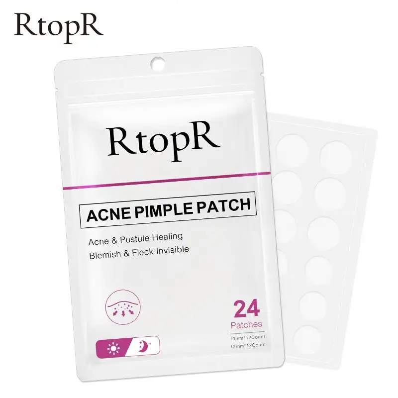 Discount now RtopR Natural Organic Ingredients Effectively Clean Up Clogged Pores Round Acne Patch