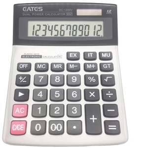 เครื่องคิดเลข 12 หลัก จอ LCD ขนาดใหญ่ ใช้พลังงานสองระบบ หน่วยความจำคู่ ตรวจสอบและแก้ไขได้ เหมาะสำหรับใช้ในโรงเรียนและสำนักงาน - Product Image 2