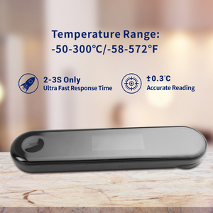 Nhiệt Kế Thịt Đọc Tức Thời Kỹ Thuật Số Chống Nước IPX7 Nhiệt Kế Thực Phẩm Nướng Màn Hình <span class=keywords><strong>LCD</strong></span> Lớn Sạc USB - Product Image 5