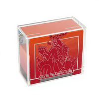 Boîte à cartes en acrylique UV ETB haute transparence pour le rangement et la protection des cartes de collection - Vente flash
