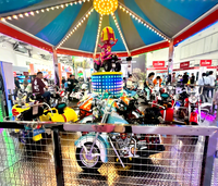Parc d'attractions intérieur moto tour kiddie moto électrique jeu de course à vendre