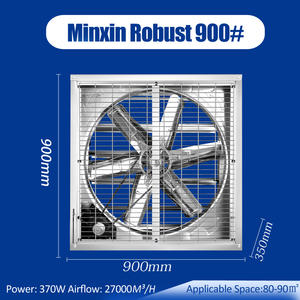 Industriale 16000CFM aspiratore di raffreddamento serra bestiame pollaio allevamento a basso rumore attrezzature per zootecnia - Product Image 3