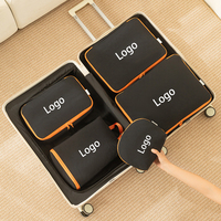 Logo personnalisé Premium 5pcs Compression Emballage Voyage Bagages Organisateur Cubes Ensemble pour Valises