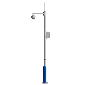 Poteau de caméra CCTV circulaire galvanisé à chaud en gros d'usine chinoise, poteau intelligent, poteau électrique - Product Image 1