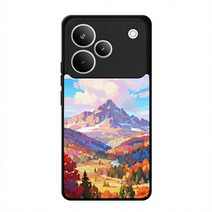 เคสโทรศัพท์แบบซับลิเมชั่น 2D TPU สีดำ 100% สำหรับ Realme P4-กันน้ำ กันกระแทก กันรอยขีดข่วน พร้อมช่องใส่บัตร ดีไซน์แบบกำหนดเองได้ - Product Image 1