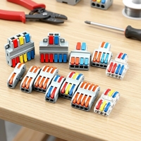 Connecteur rapide multifonctionnel en laiton pour fils électriques, borne de connexion pour câbles