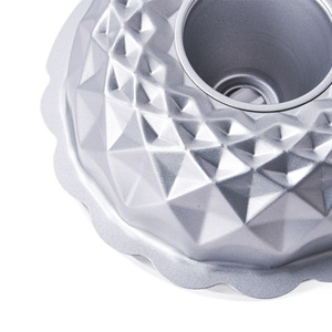 Carbon Steel Non Stick Hollow Chiffon Cake Mold Geometric Polygonal Silver Gray Baking Pan Cake Tools 1 Piece - Product Image 2