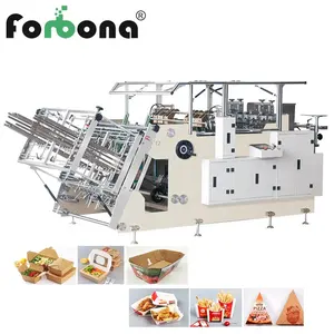 Máquina para fabricar cajas de papel para embalaje de alimentos con pegamento adhesivo a base de agua Forbona Stable Run