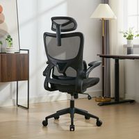 Chaise de bureau moderne en maille avec appui-tête réglable, pivotante et design exécutif Chaise de bureau confortable pour visiteurs exécutifs Boss