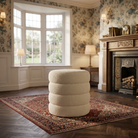 Banc ottoman moderne de luxe avec siège en tissu, rangement et repose-pieds pour salon et hôtel