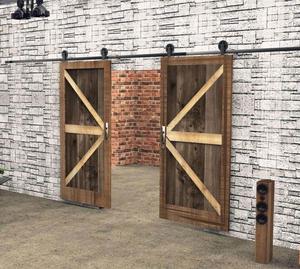 ชุดอุปกรณ์ฮาร์ดแวร์ประตูบานเลื่อนแบบรางสำหรับห้องครัว WEKIS รุ่นใหม่ล่าสุด ดีไซน์ล้อรูปตัว T ทำจากทองเหลืองเคลือบสีดำ แข็งแรงทนทาน - Product Image 6