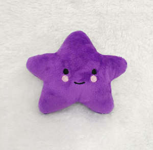 Juguetes de peluche para mascotas, perro de cara sonriente de estrella de cinco puntas, suave, juguete para gato, suministros de juguete para mascotas, barato - Product Image 3