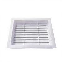 Grille de ventilation inférieure portable en ABS étanche pour portes de toilettes, idéale pour les camping-cars, les bâtiments modulaires et la ventilation des portes de salle de bain